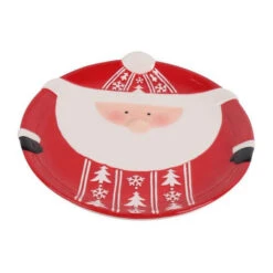 Vassoio Babbo Natale Panciuto Da 21 X 22 X 2,5 Cm - 1 Unità