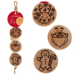 Timbri In Legno Babbo Natale - Scrapcooking - 3 Unità