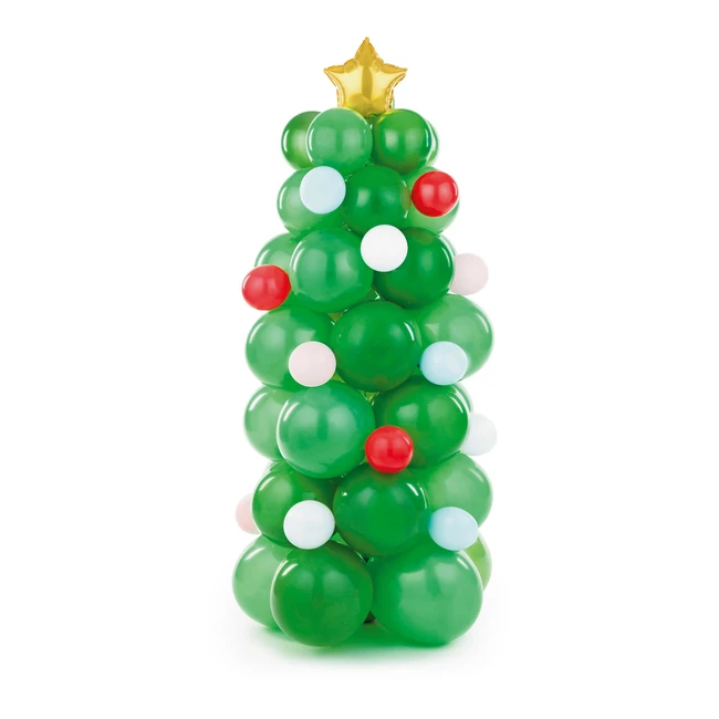 Albero Di Natale Con Palloncini - PartyDeco - 98 Unità 3 Albero Di Natale Con Palloncini - PartyDeco - 98 Unità