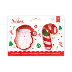 Tagliapasta Bastoncino Di Zucchero E Babbo Natale - Decora - 2 Unità
