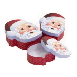 Scatola Di Sagome Di Babbo Natale - DCasa - 3 Unità