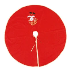 Piantana Rossa Con Babbo Natale 1,20 M