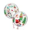 Palloncino Orbtz Trasparente Di Babbo Natale Da 38 X 40 Cm - Anagram -Vendite Costumi QYIZ