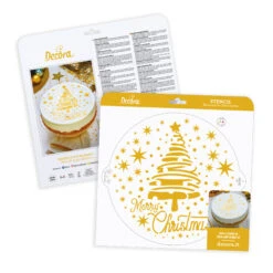 Stencil Albero Di Natale 25 Cm - Decora