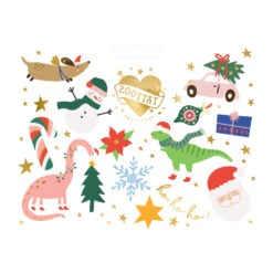 Tatuaggi Temporanei Assortiti Natale - 12 Unità
