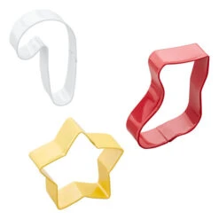 Taglia Stelle, Calze E Bastoni Di Natale - Wilton - 3 Pz.