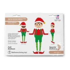 Palloncino Elfo Di Natale 1,10 X 1,68 M - Grabo -Vendite Costumi TSGL 2