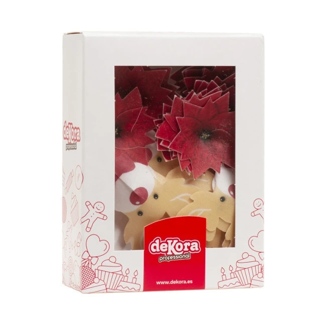 Cialde Renne E Stelle Di Natale Da 5 A 6 Cm - Dekora - 27 Unità 5 Cialde Renne E Stelle Di Natale Da 5 A 6 Cm - Dekora - 27 Unità - immagine 3