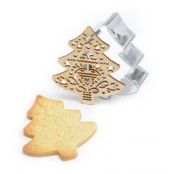 Tagliapasta Albero Di Natale Con Timbro 7,3 X 8,2 Cm - Scrapcooking