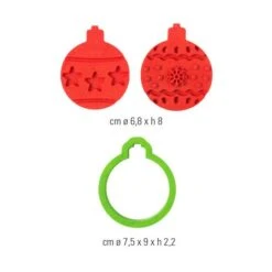 Set Di Taglierine E Timbri Per Palline Di Natale - Decora - 3 Pezzi. -Vendite Costumi UPL4 2
