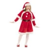 Costume Corto Da Mamma Natale Con Mantello Da Bambina 2 Costume Corto Da Mamma Natale Con Mantello Da Bambina -Vendite Costumi VHJZ