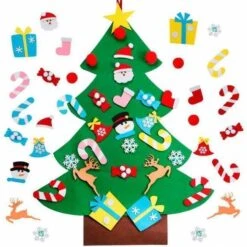 Albero Di Natale In Feltro 1,04 X 0,70 M -Vendite Costumi VM7L 3