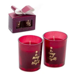 Candele Di Natale Rosse - 2 Unità