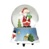 Palla Di Neve Babbo Natale Con Luce E Musica Da 15 Cm -Vendite Costumi VPY4