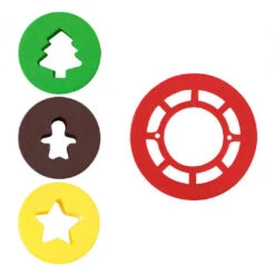 Tagliapasta Con Centro A Tema Natale - Decora - 4 Unità