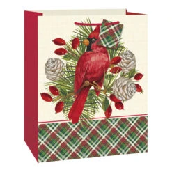 Borsa Regalo Di Natale Decorata Da 26,5 X 14 X 33 Cm - 1 Unità