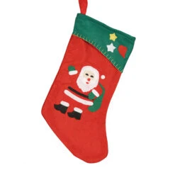 Calza Natalizia Rossa Babbo Natale Da 40 Cm