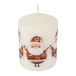 Candela Di Babbo Natale Stampata Da 8 Cm
