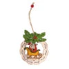 Decorazione In Legno Babbo Natale Su Slitta Da 12 Cm -Vendite Costumi YTG4