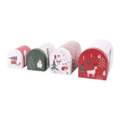 Scatole Regalo Di Natale A Forma Di Cassetta Delle Lettere - 4 Unità