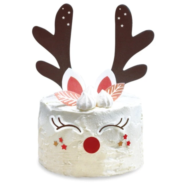 Cialde Ritagliabili Renna Di Natale - Scrapcooking - 18 Unità 4 Cialde Ritagliabili Renna Di Natale - Scrapcooking - 18 Unità - immagine 2