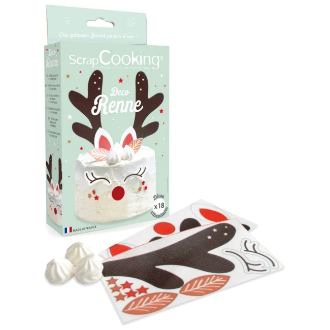 Cialde Ritagliabili Renna Di Natale - Scrapcooking - 18 Unità 3 Cialde Ritagliabili Renna Di Natale - Scrapcooking - 18 Unità