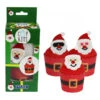 Set Decorativo Cupcake Babbo Natale Emoji - PME - 6 Unità