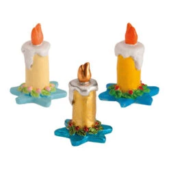 Figure Candele Di Natale Per Roscon Da 3 Cm - Dekora - 50 Unità