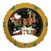 Palloncino Rotondo Babbo Natale Con Slitta Da 46 Cm - Grabo -Vendite Costumi ZPSJ